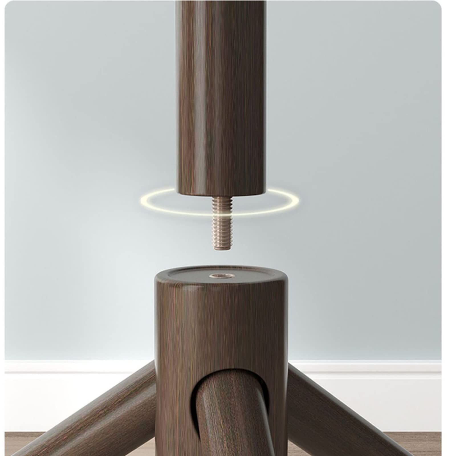 SAeWare Appendiabiti ad angolo, appendiabiti vintage in legno posizionato per appendere soddisfa le esigenze quotidiane di stoccaggio dei vestiti invernali che non cadono, giallo