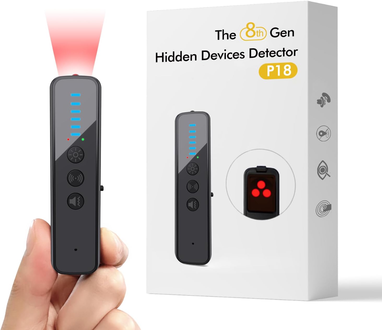 Amazon.com : abyliee Upgraded Hidden Camera Detector - AI-Powered Anti ...