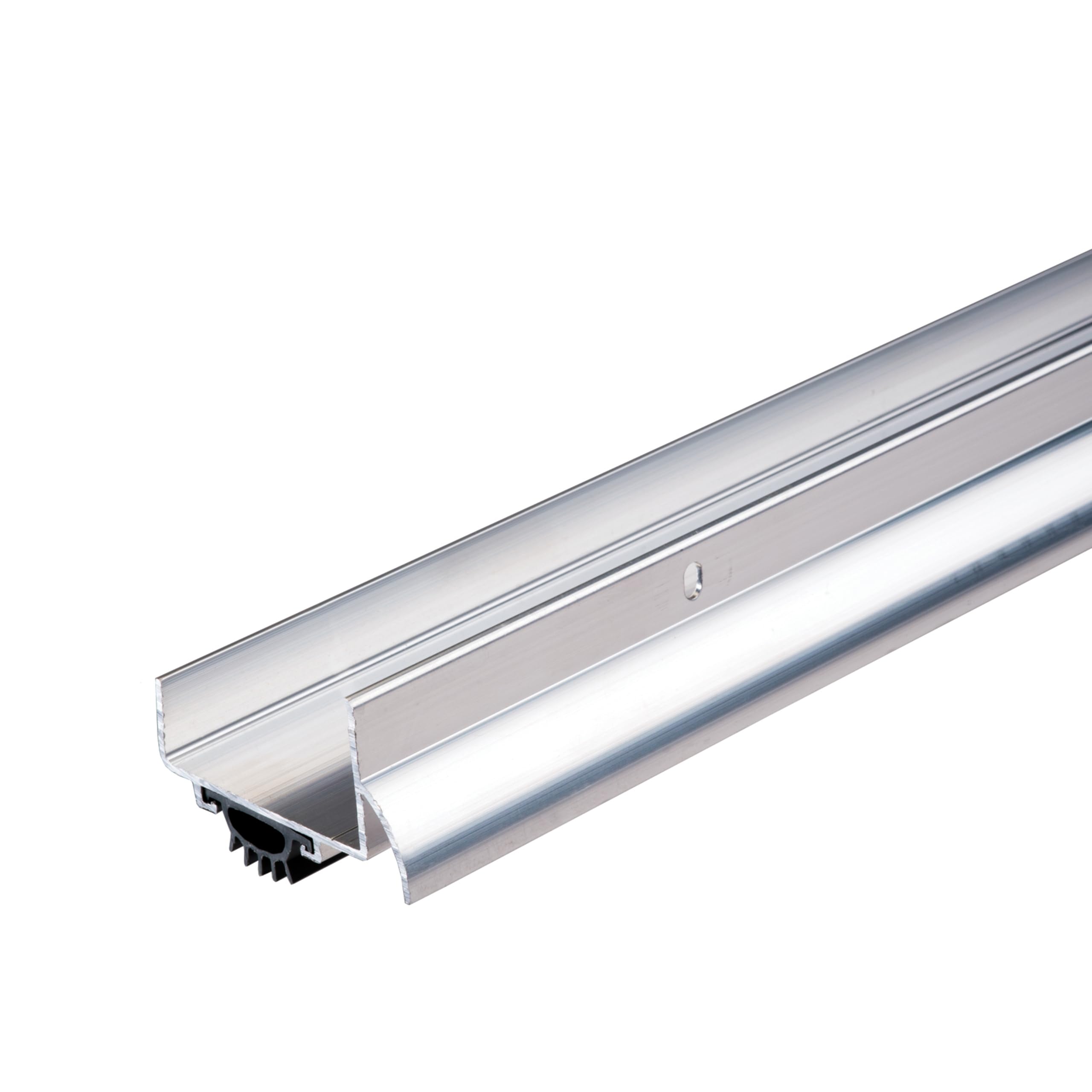 M-D Building Products 69547 48 in. Silver Aluminum U-Shape Commercial Screw-on Under Door Seal