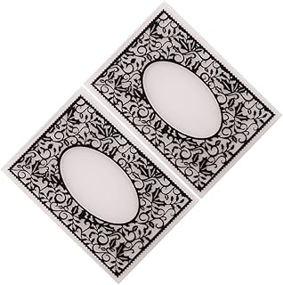 2 Peças De Pastas De Gravação Em Relevo Modelo De Estêncil De Plástico Cortados Para Fazer Carimbo Em Relevo De Molde De Cartão