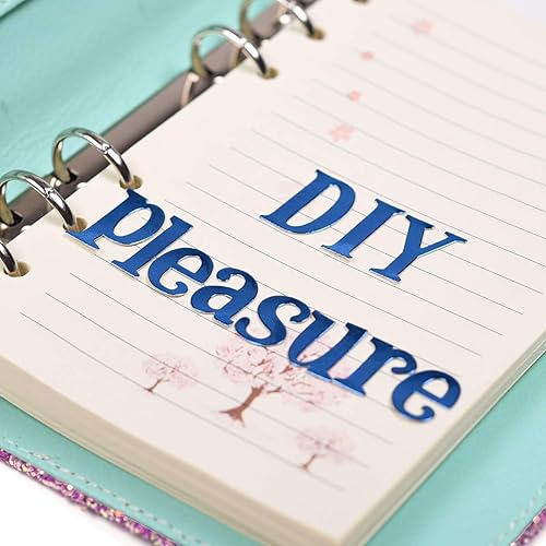 Vista 26 de 10 hojas de letras de números de material PU, autoadhesivas, para planificar la vida diaria, diarios de viñetas, álbumes de recortes, calendarios