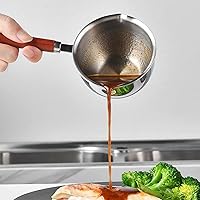 Vista 4 de Olla de calentamiento de mantequilla, mini calentador de mantequilla de acero inoxidable con mango de calor para mantequilla derretida, leche al