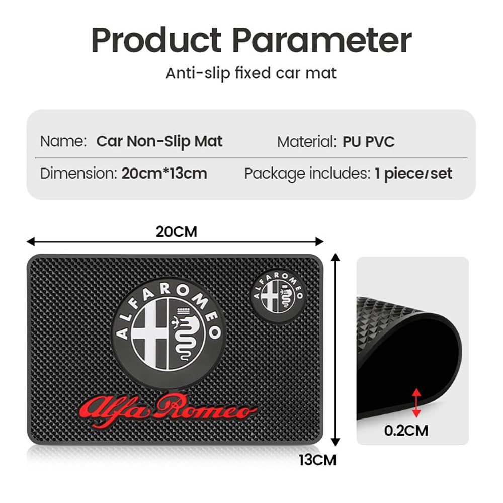 Grande Tappetino Cruscotto Cruscotto Auto Antiscivolo Antiscivolo - Foto 6