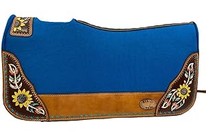 28"x30" Barrel Style Horse Sunflower Saddle Pad