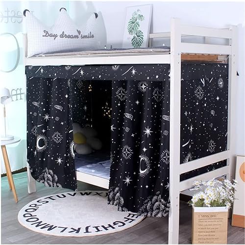 Vista 5 de JIAHG Cortinas de litera para dormitorio de estudiantes, cortinas de cama individual, cortinas de sombreado a prueba de polvo, cortina de ventana