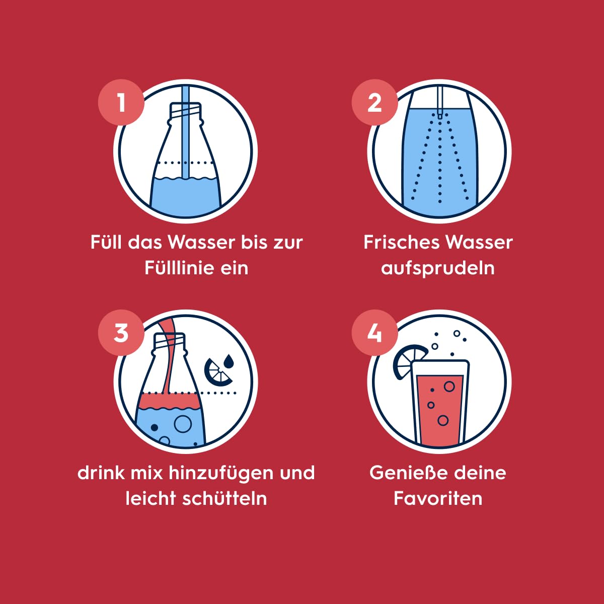 Sodastream drink mix Kirsche ohne Zucker – zuckerfreier Sirup für gesprudeltes & stilles Wasser, 4er Pack (4 x 440 ml), mit Vitamine & Mineralstoff, ergibt bis zu 9L Fertiggetränk