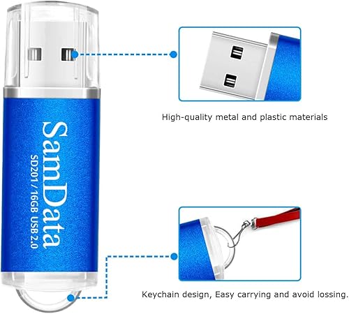 Miniatura 10 de Paquete de 1 unidad flash USB de 64 GB USB 2.0 Memoria Stick Jump Drive Zip Drive, oro