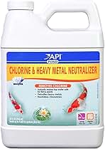API POND CHLORINE & HEAVY METAL NEUTRALIZER Pond Water Neutralizer 32-Ounce Bottle
