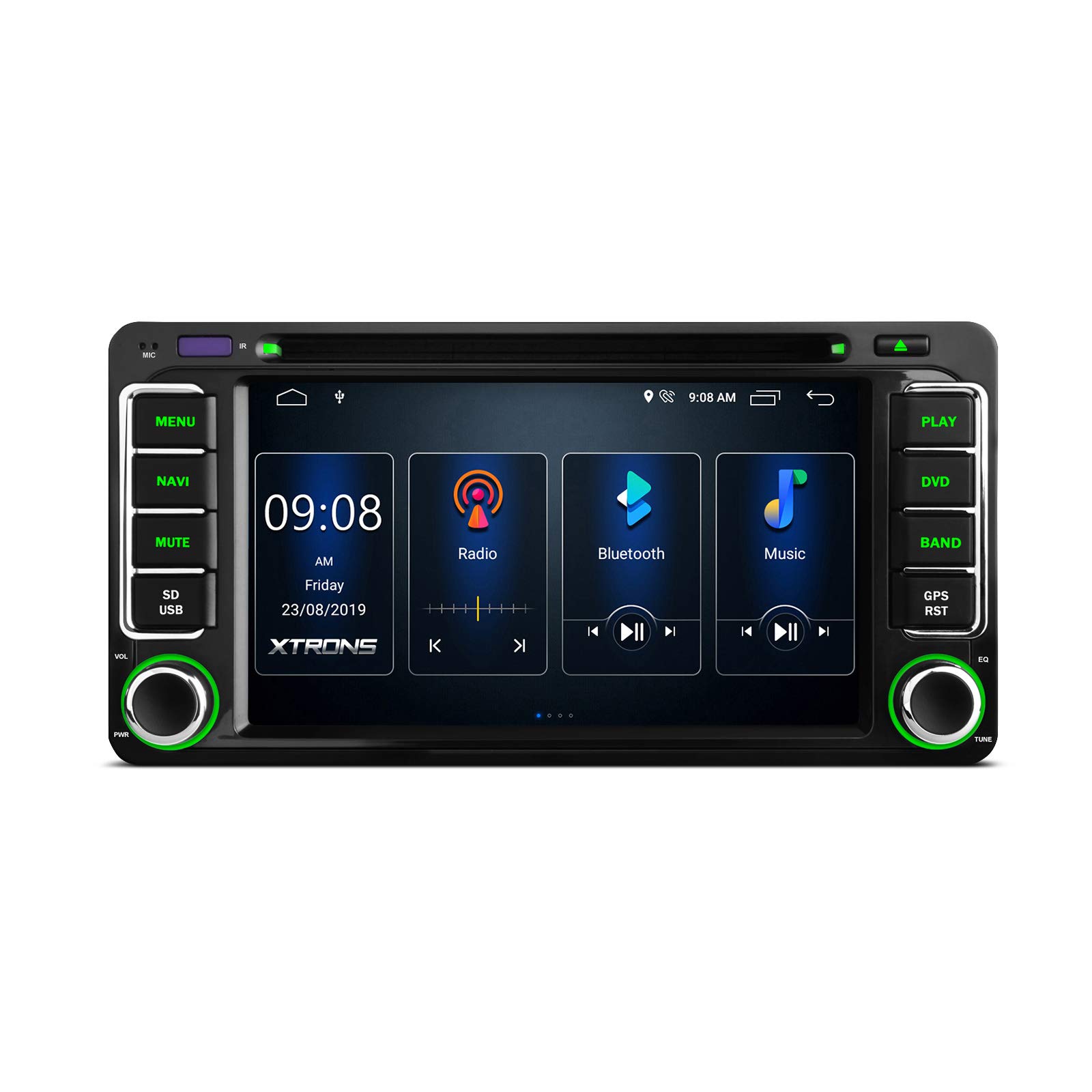 Buy XTRONS Android 10 Car Stereo, 6.2 Inch IPS Screen GPS Navi Auto Radio DVD Player Head Unit