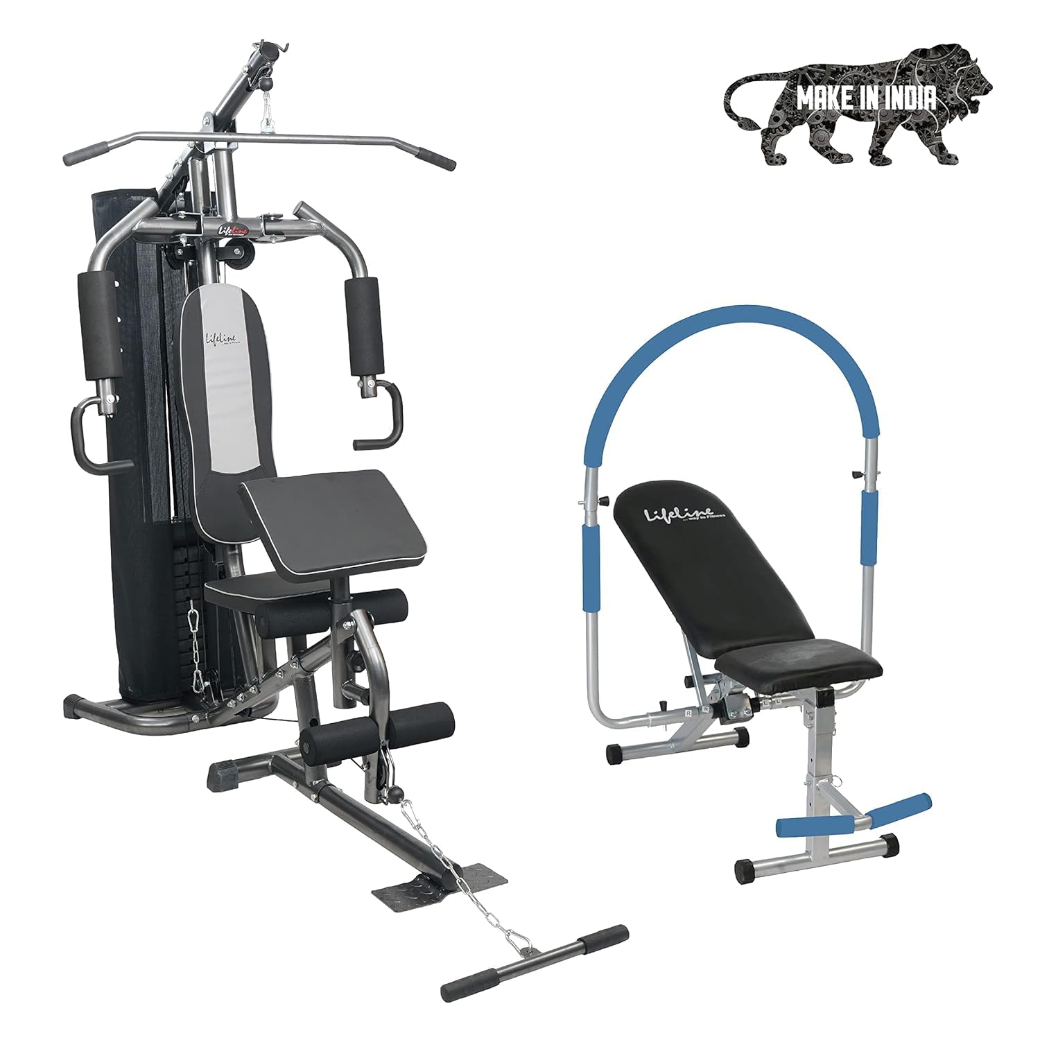 Lifeline Home Gym Combo; HG-005 Home Gym with LB-301 AB Care Bench for Full Body Exercise, Free Installation Assistance (B0B7MTMR5T) Amazon Price History, Amazon Price Tracker