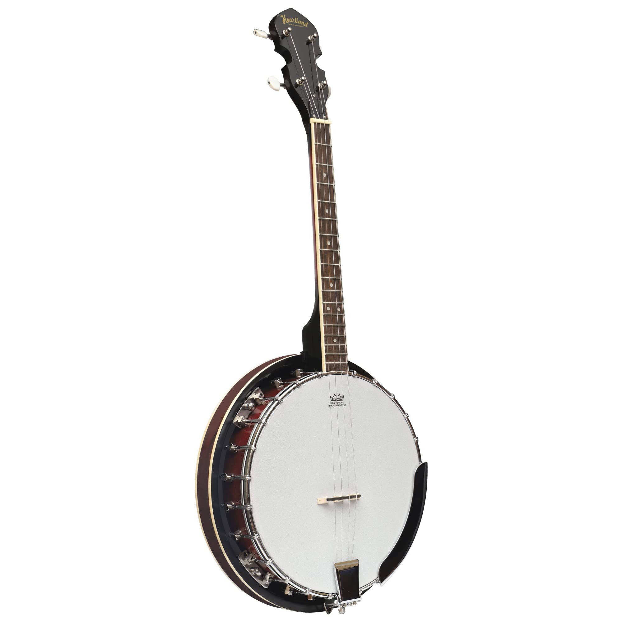 Heartland 4 struny banjo zamknięty solidny tył 17 progów, leworęczny 4 struny irlandzki tenor banjo krótka waga
