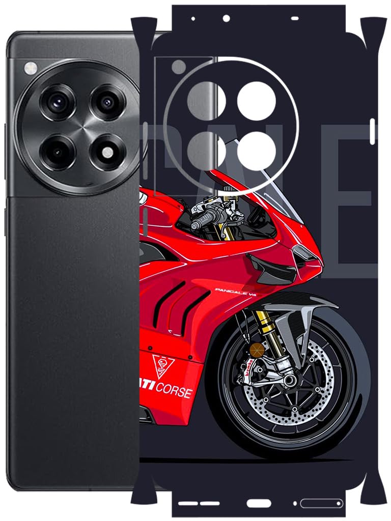 AtOdds Full Body Skin Wrap Compatible with OnePlus 12R - Ducat | Premium Back Screen Guard Protector, Precision-cut Skin Sticker with Scratchproof Matte Finish, Peels off with zero residue-image-42