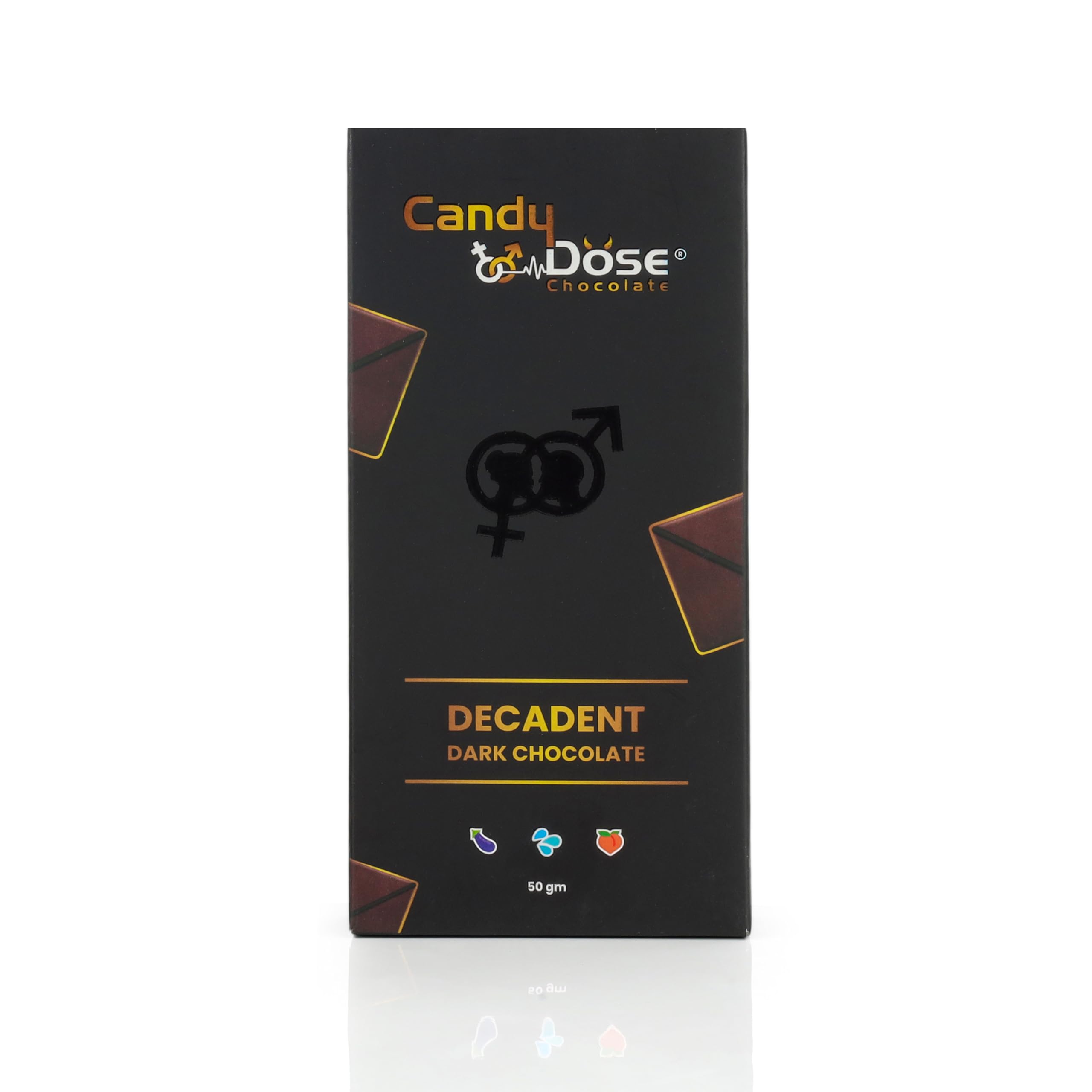 Candy Dose Chocolate Chocolate for Man&women Dark Chocolate For Uplifting Mood (50 Gram) (1pack) Luxurious Flavour Chocolate Ideal For Men & Women, Vegetarian And Gluten-Free Delights