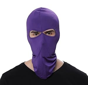 GANWAY Wind Cap Motorcycle Ski Masks Balaclavas Outdoor Sports Cycling Hat Purple