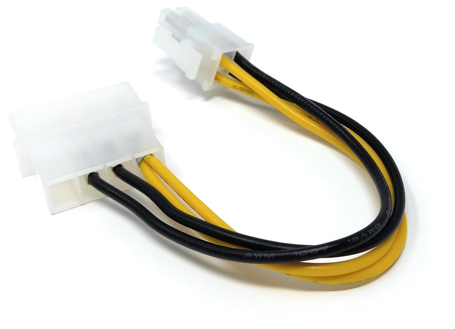 10 Cavi Prolunga Molex 4 Pin Maschio-Maschio &ndash; 30cm Per Alimentazione PC