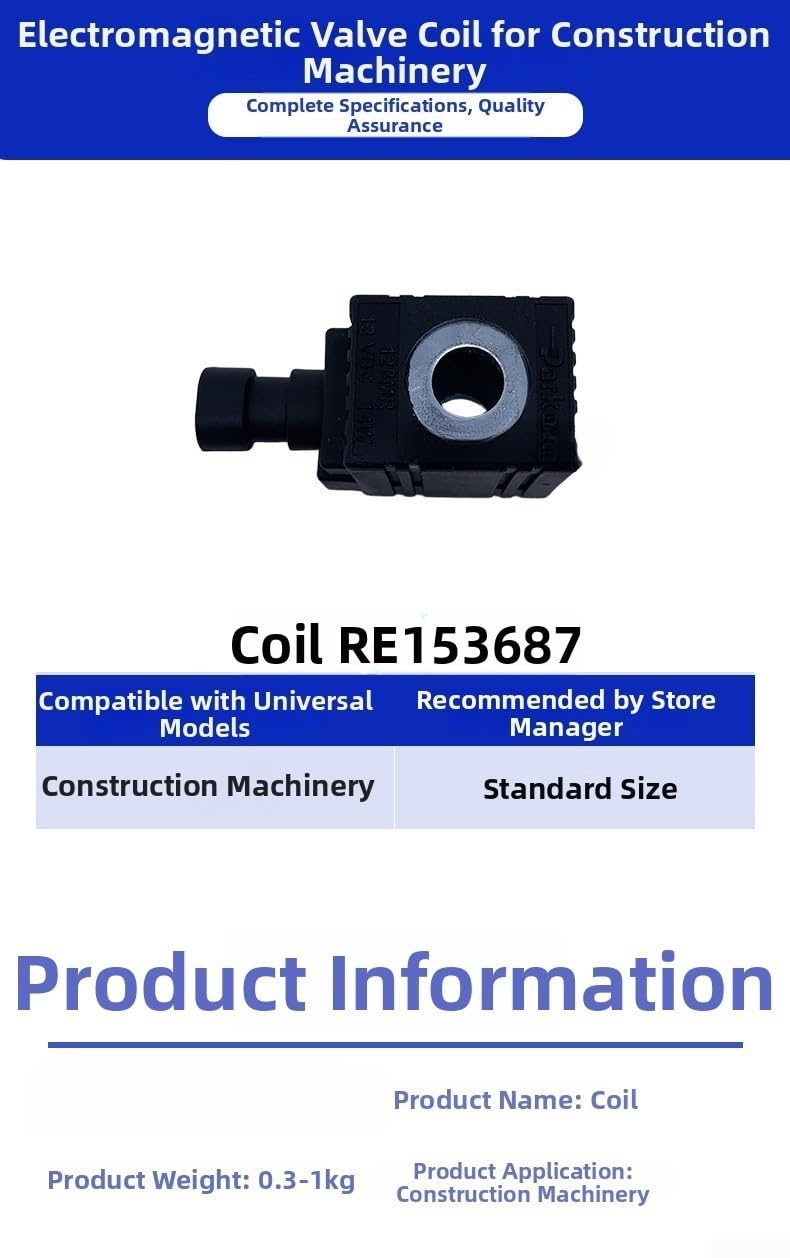 Bobina Electromagnética Metal 12V RE153687 Repuesto