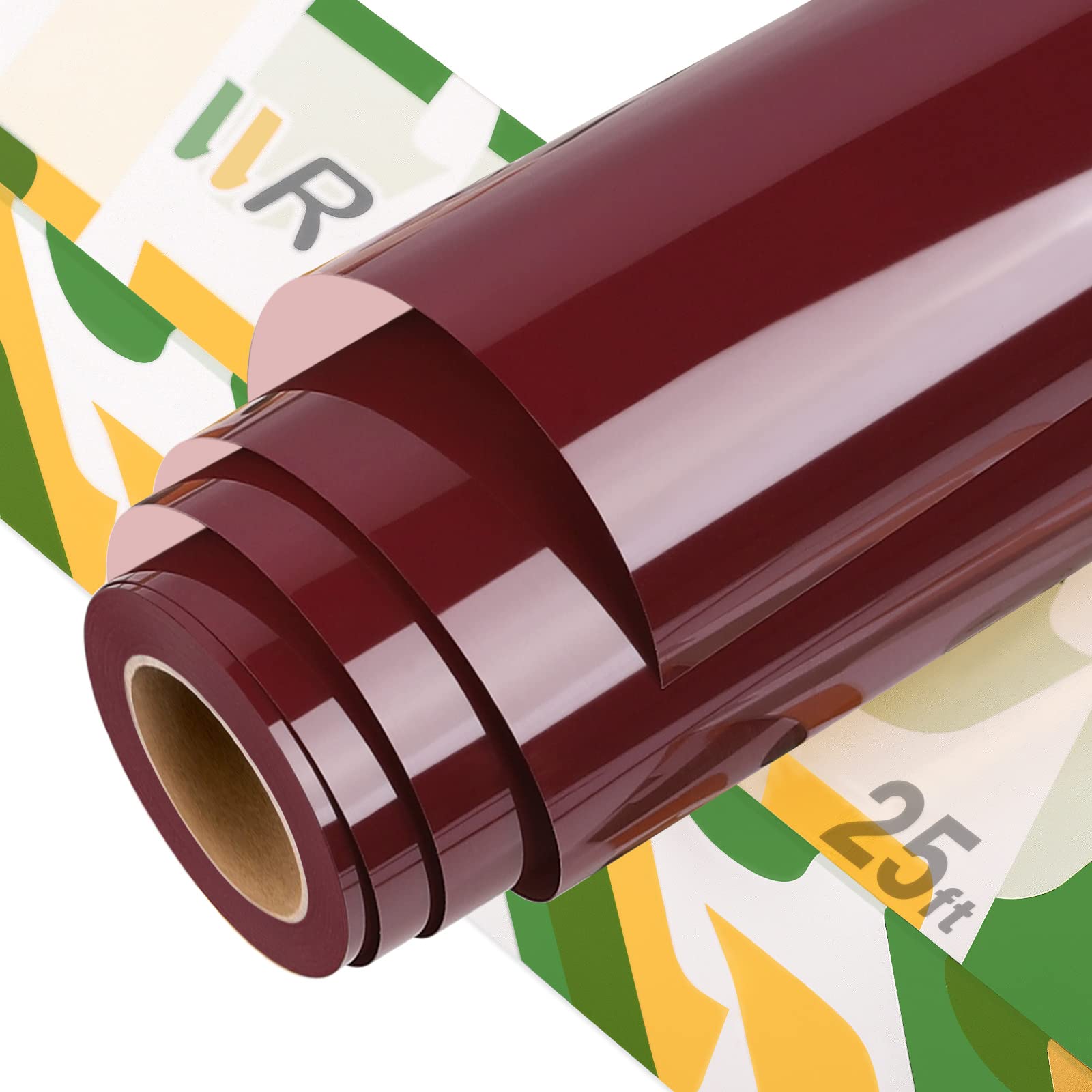 Maroon HTV Vinyl Roll – 12” X 35ft Iron-On Vinyl For Shirts, Hats & DIY Apparel (Matte Finish) - View #7