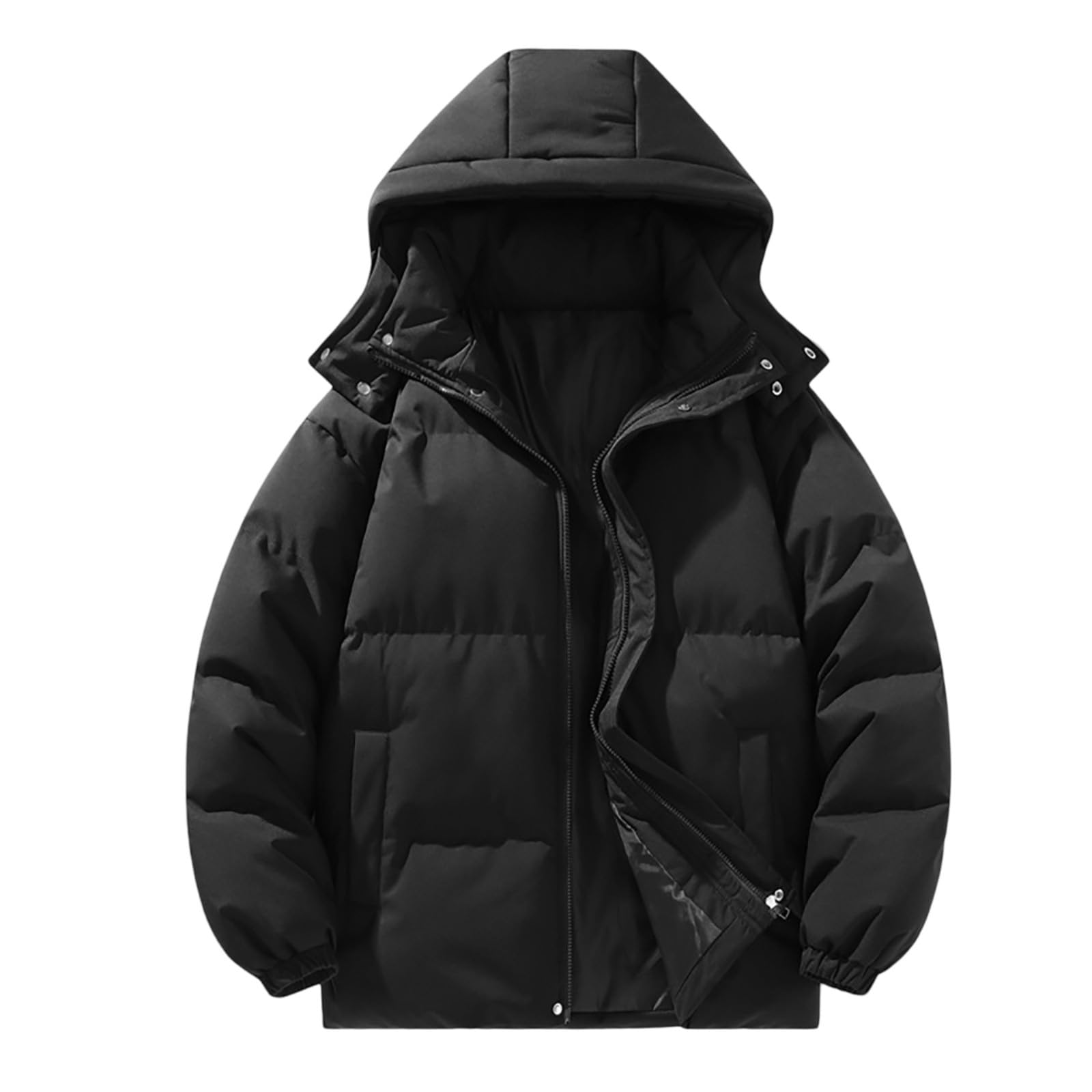 Chaqueta Negra Hombre Abrigo Hombre Parkas Invierno Gabardina Parka Verde Parkas Militares Parka Militar Chaqueta Militar Invierno Entretiempo Chaquetas De Plumas Cazadora Plumas Casaco Acolchoado