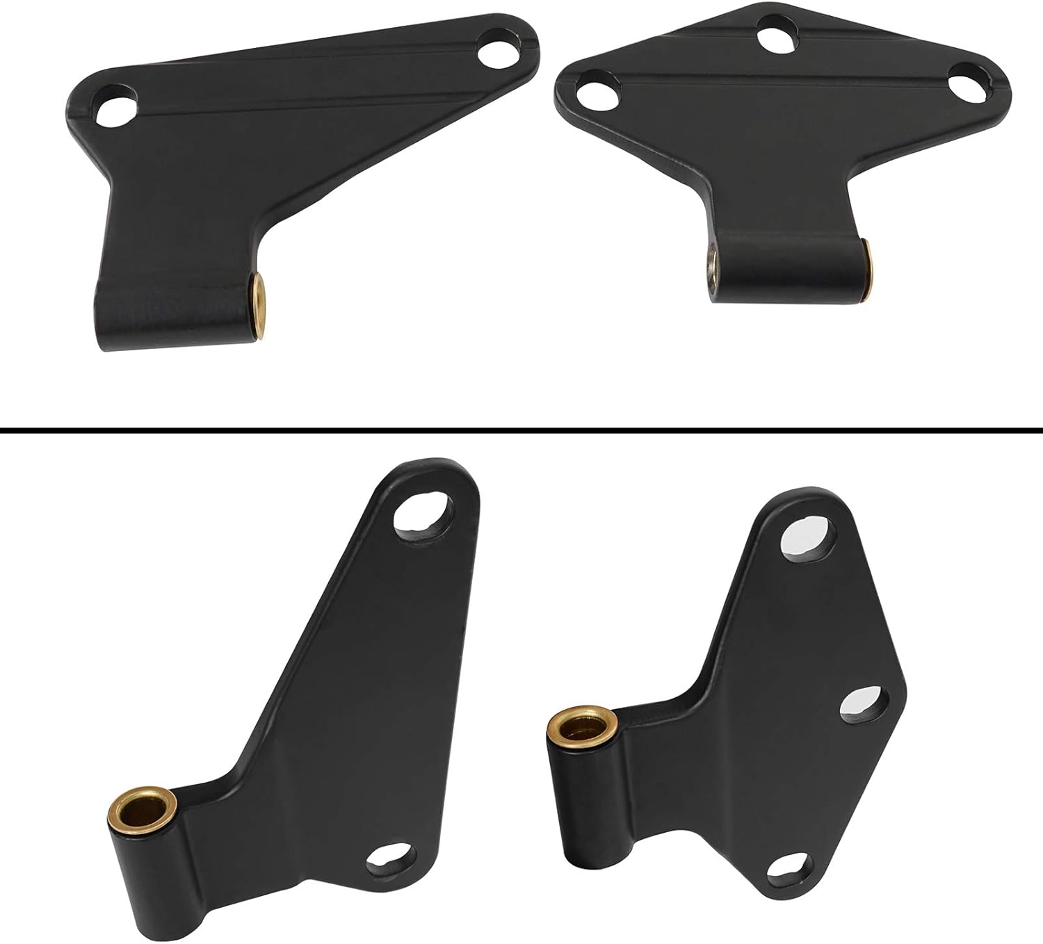 Hooke Road Wrangler Body Door Hinge Set Compatible with Jeep Wrangler JK & JKU Unlimited 07-18