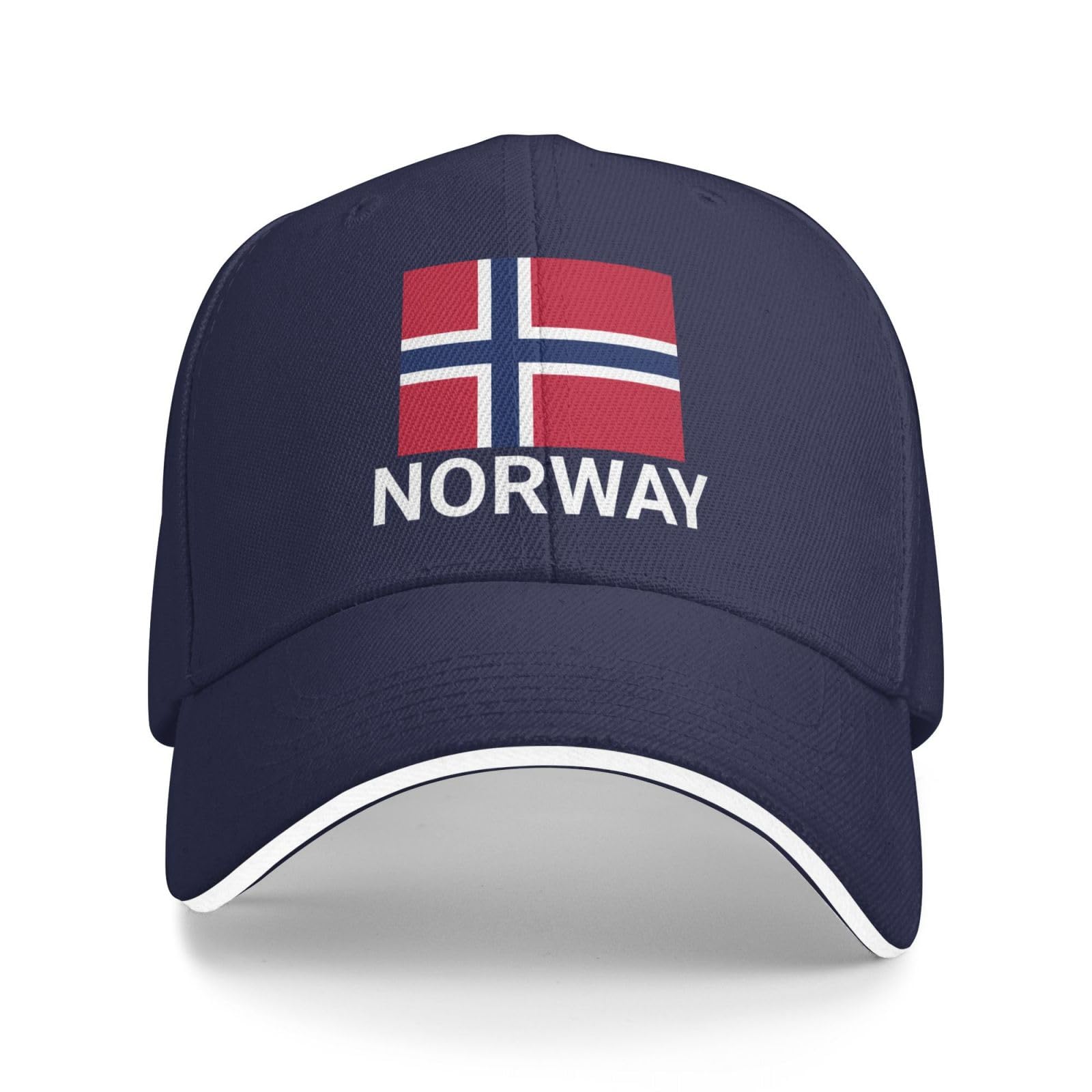 Support Norway Flag Hat Norwegian Caps for Men Women I Stand with Norway Baseball Cap Trucker Hats Navy Blue