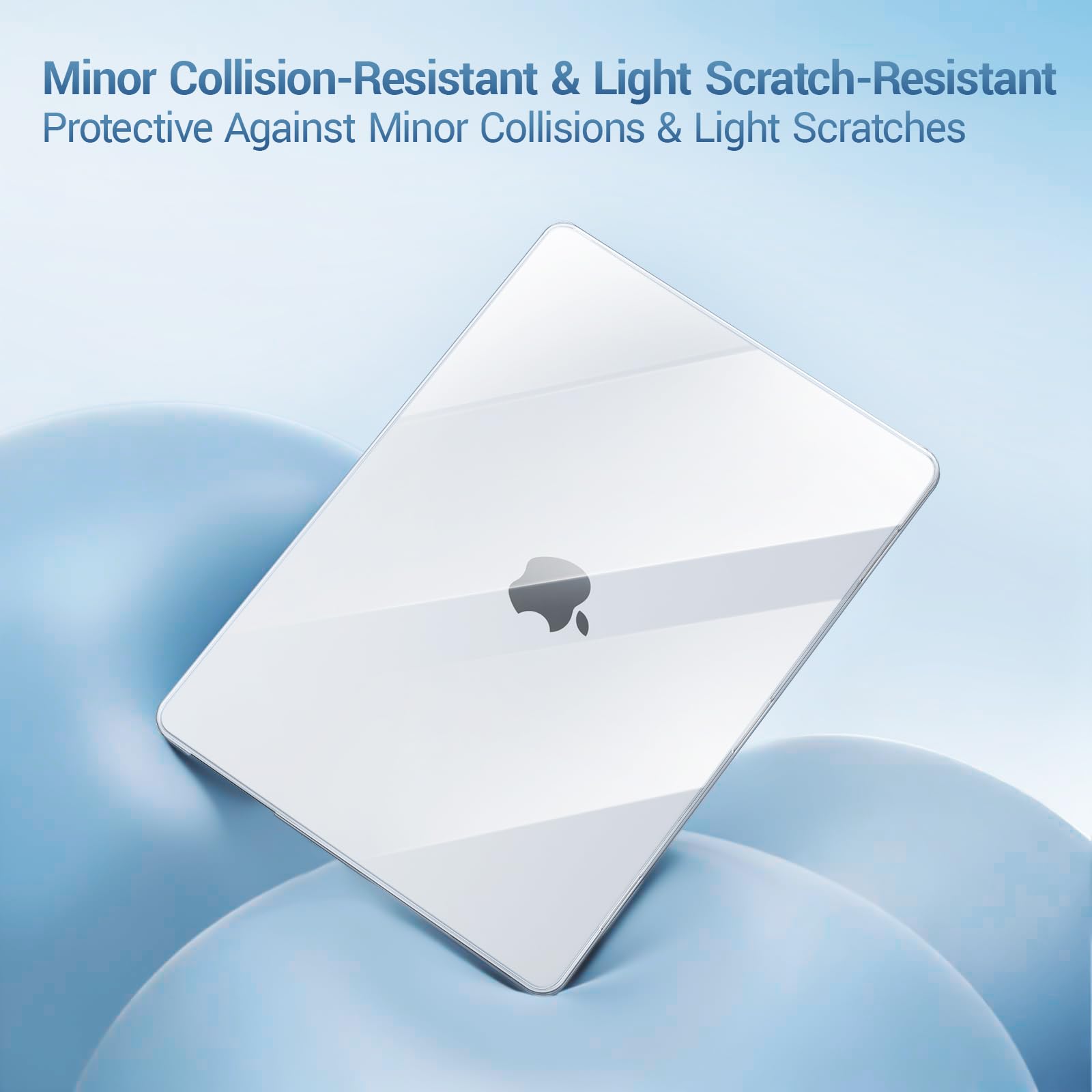 MOSISO Coque Compatible MacBook Neo 13 Pouces 2026 A3404 Puce A18 Pro Rigide Protectrice Antirays Cristal Clair