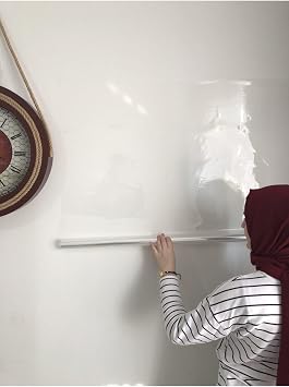 2 Adet Şeffaf Akıllı Kağıt Tahta 120x150 Cm Şeffaf Yazı Tahtası Kalem Hediye gri