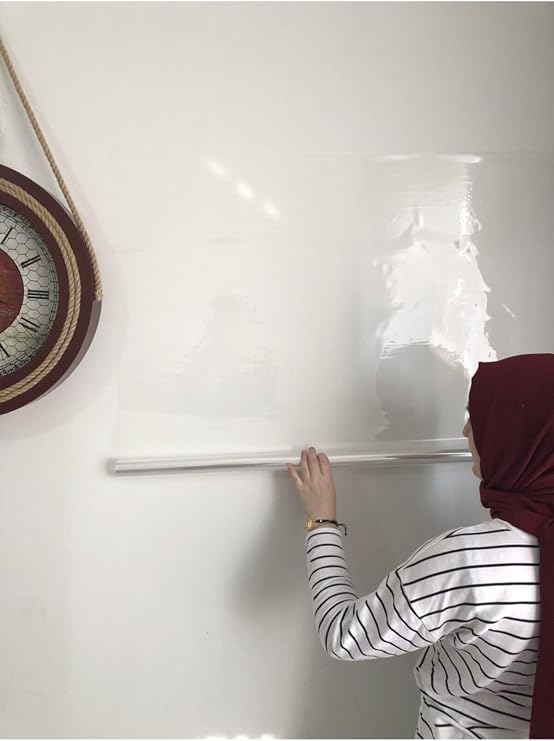 2 Adet Şeffaf Akıllı Kağıt Tahta 120x150 Cm Şeffaf Yazı Tahtası Kalem Hediye gri