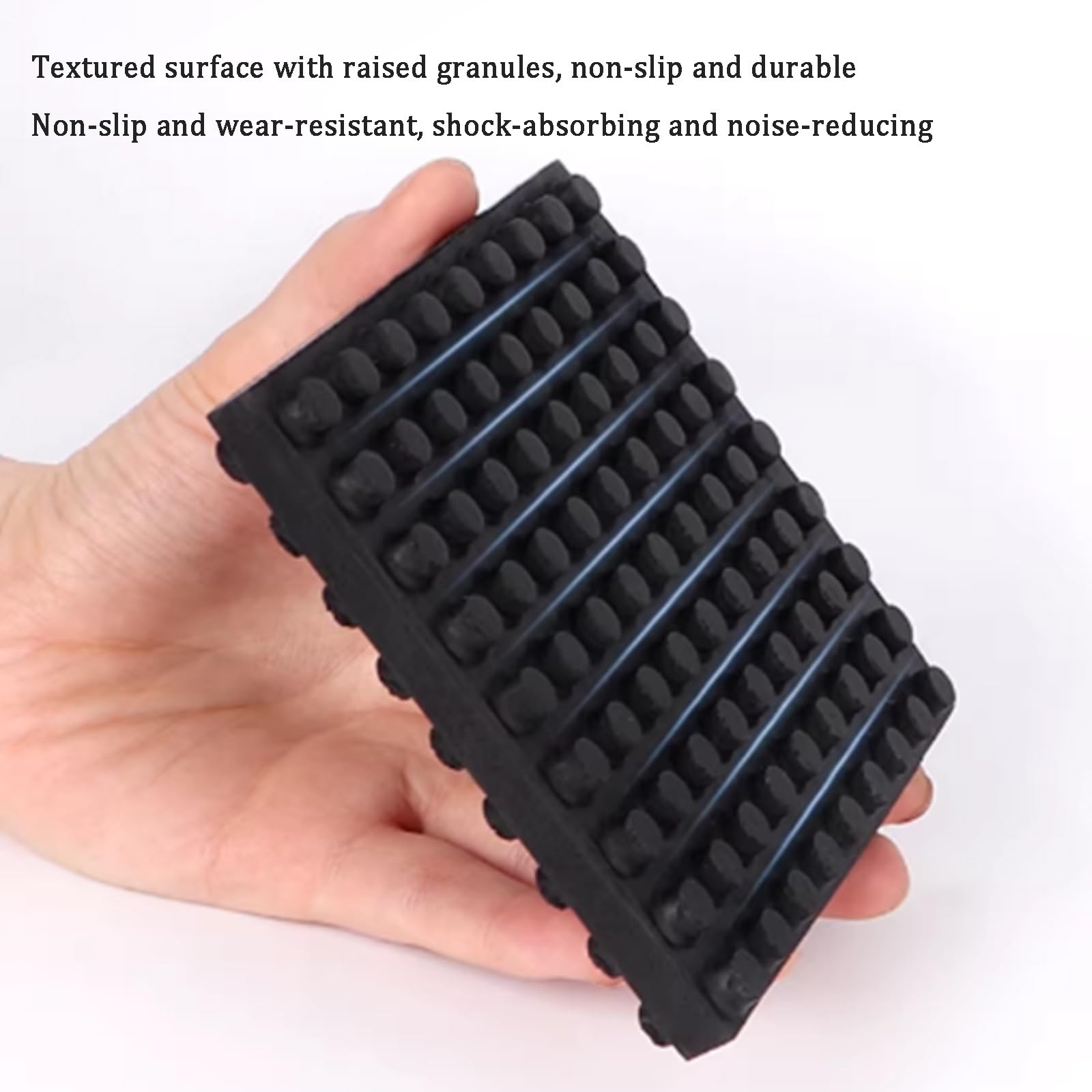 Schwingungsdämpfer für Laufband, Rutschfeste Gummimatte, Stoßdämpfer Schutz für Waschmaschine, Kratzfest, Dellenbeständig, Fitnessgeräte Matte, Bodenschutz Unterlage(200 * 400mm,20mm)