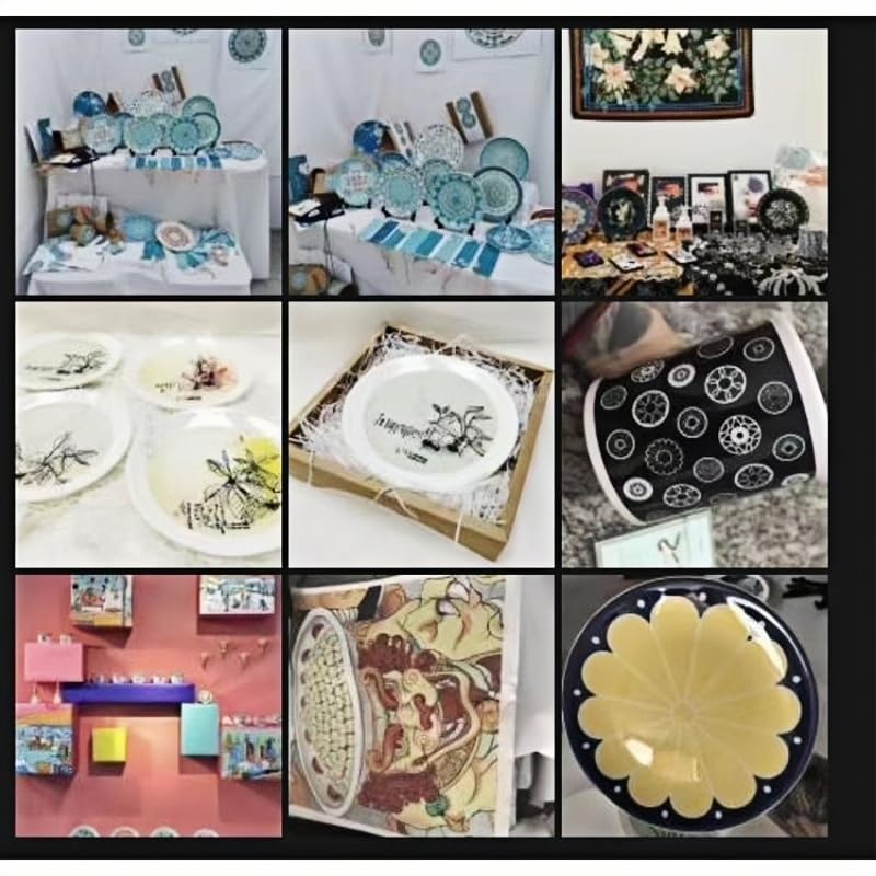 Piatto da pranzo in porcellana personalizzato con foto e testo per decorazione sala da pranzo