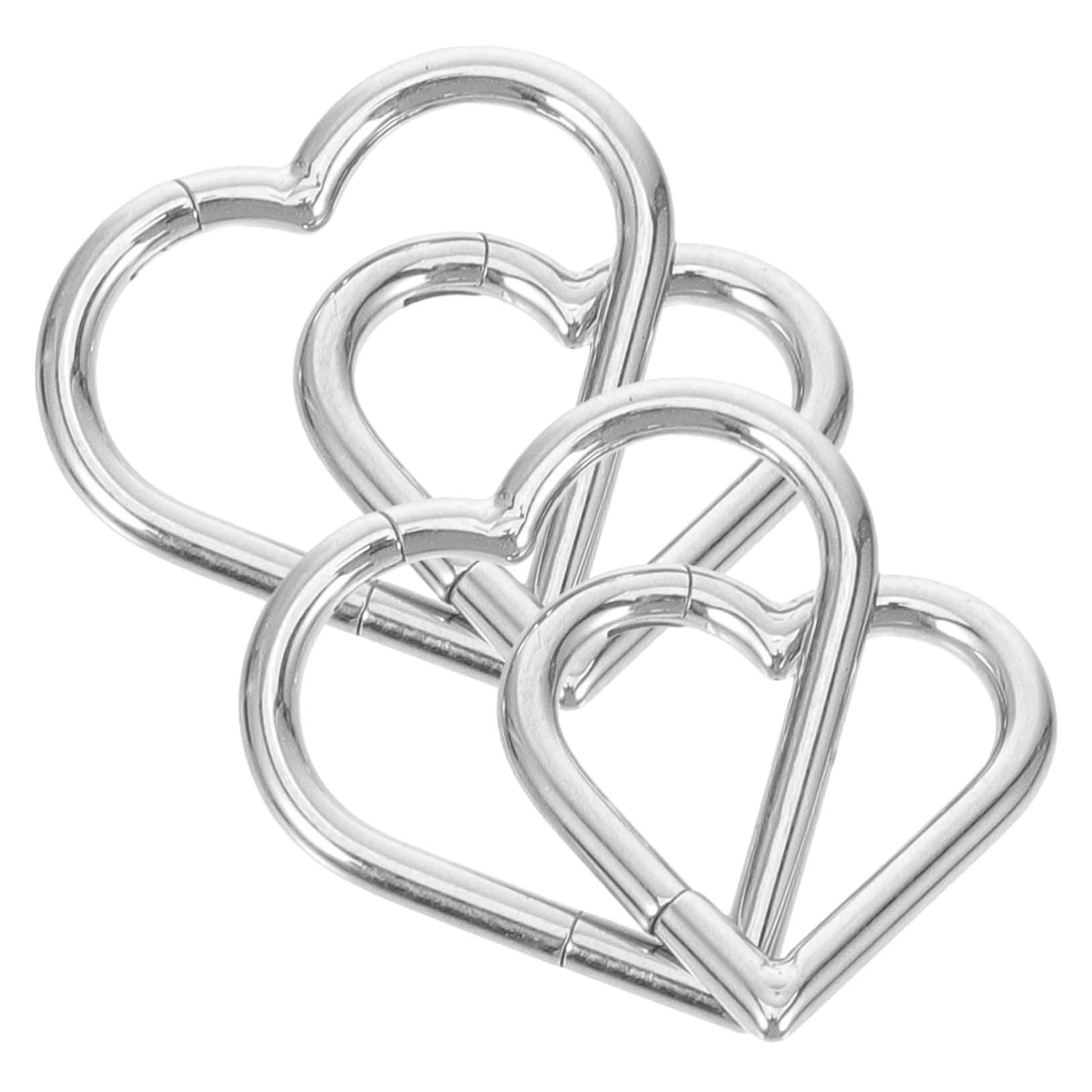 GALPADA 16pezzi Cuore per Piercing al Naso Anelli per Naso Senza Giunzione Gioielli Eleganti per Ogni Occasione