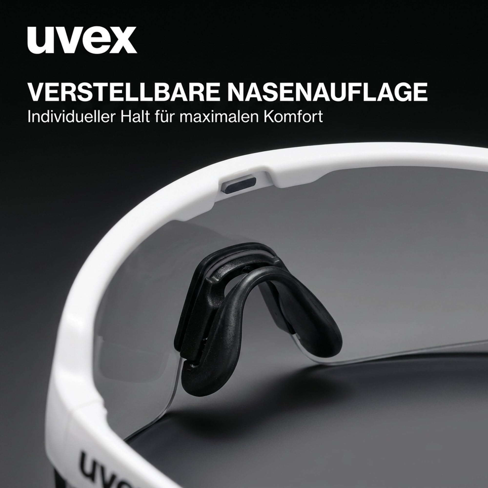 Uvex Ultrashield okulary ochronne – odporne na zarysowania i zaparowanie, sportowe okulary robocze i do prasowania ze 100% ochroną przed promieniowaniem UV, antypoślizgowe i wygodne