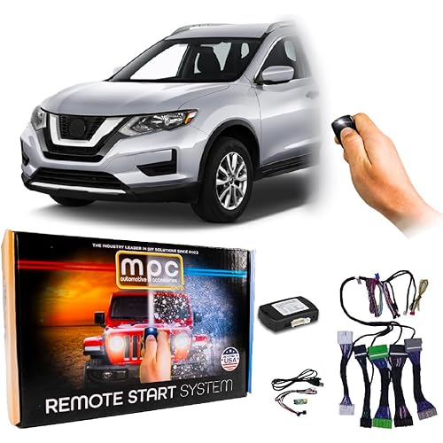 MPC Remote Start Kit Compatible with 2014-2020 Nissan Rogue || Plug n Play Harness || Press Fob 3X Lock to Start || Key to Start Vehicles Only