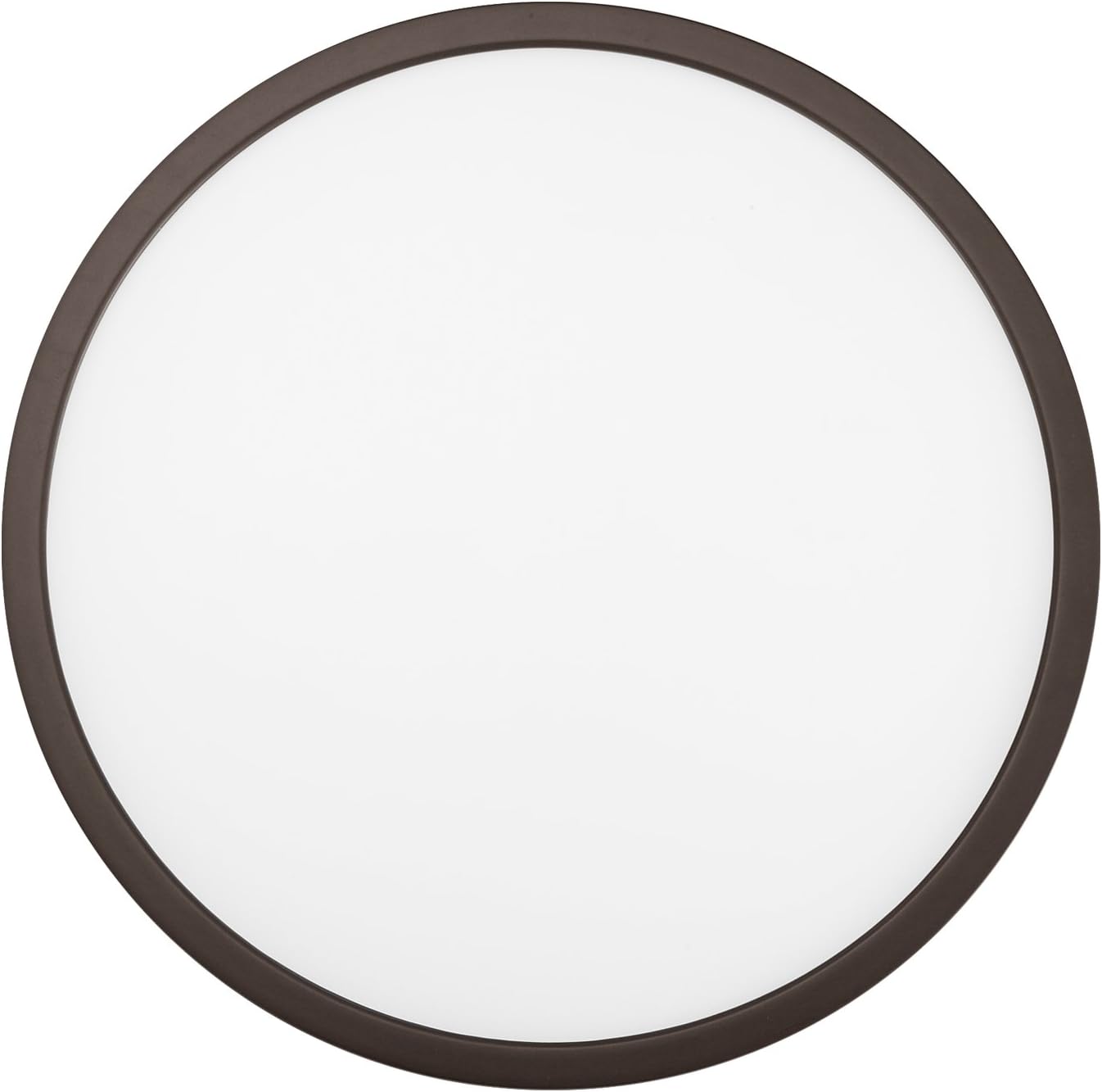 GetInLight Round 12-inch Dimmable Flush Mount Ceiling Fixture, (2nd Generation), 22 Watt, Bronze Finish, 3000K Soft White, 120W Replacement, Damp Location Rated, ETL Listed, IN-0306-4-BZ