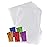 Purple Q Crafts Clear Plastic Cellophane Bags with 4 Colored Twist Ties for Gifts Party Favors (8x10 50 Pack)