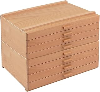 Artists Storage Chests - Premium Studio Organizer for Paint Tubes, Brushes, Pencils, Markers, & More! - 4 Drawer - 2 Pack