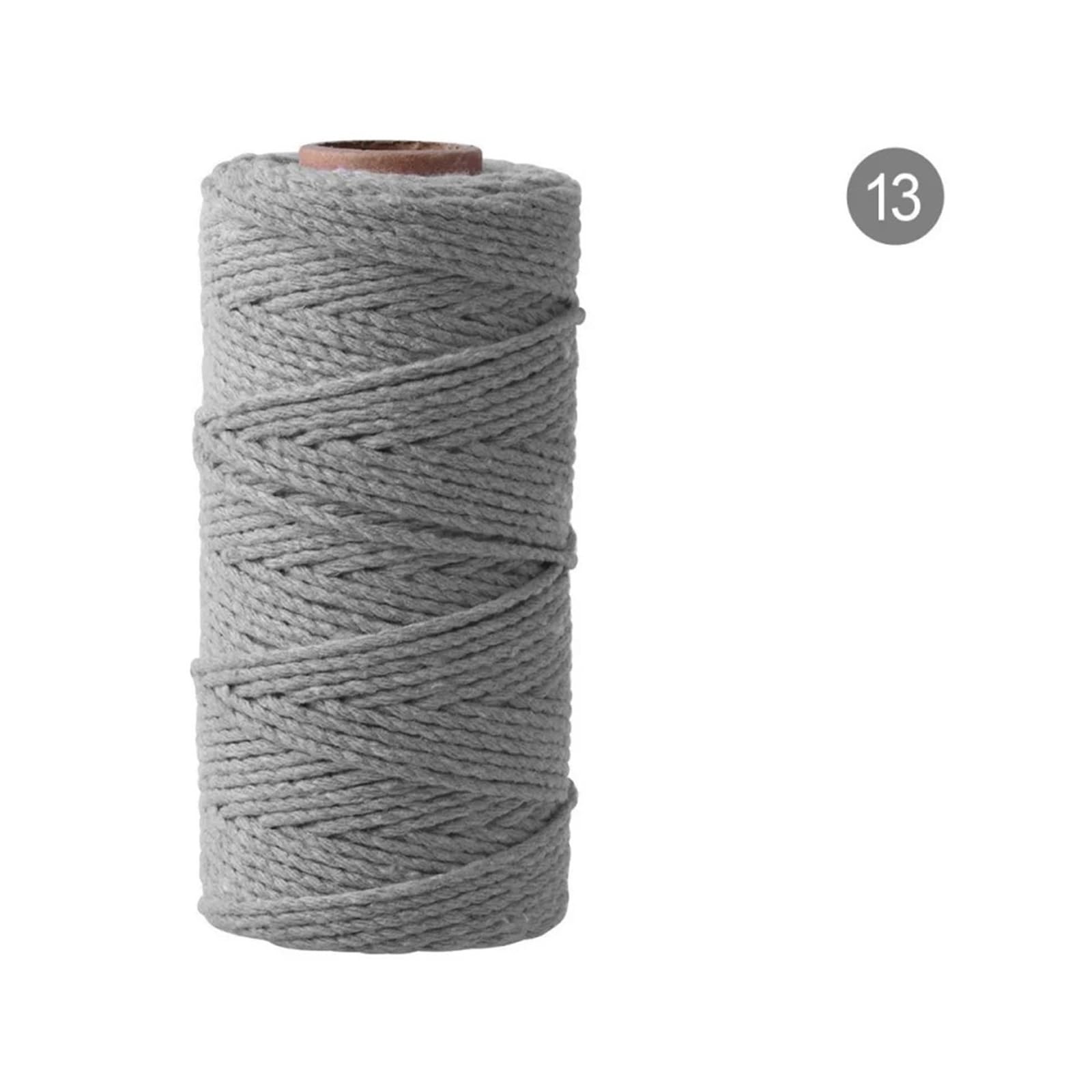 Corda for macramè in spago di cotone da 100 m e 2 mm