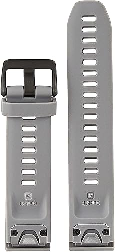 Vista 79 de Garmin Correa de reloj Quickfit Amp Amarillo Silicona,Cuero negro,Silicona negra,gris carbón,Banda de titanio DLC gris carbón,castaño cuero,Silicona