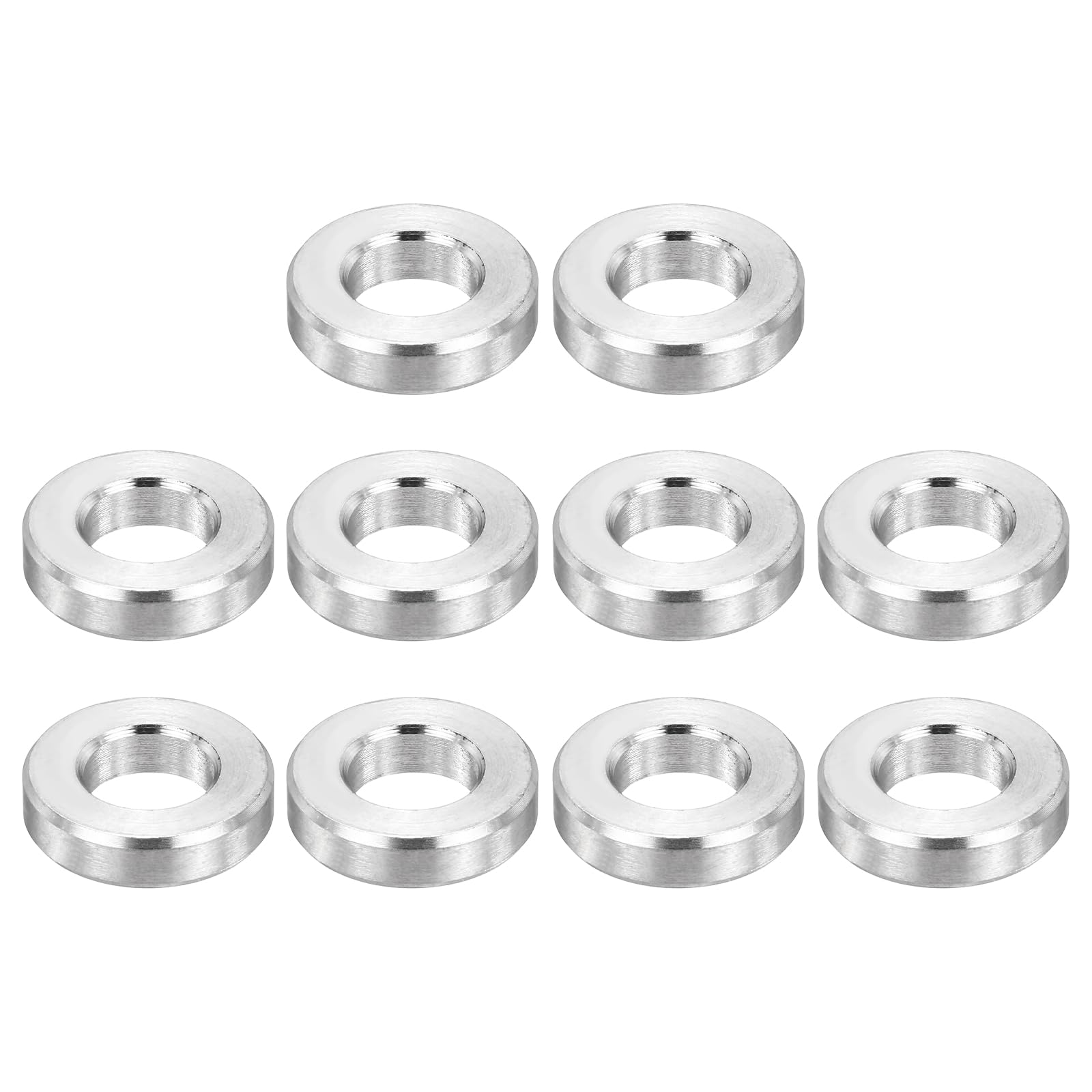 PATIKIL M6 Stainless Steel Spacers, 12Pcs Metal Spacer 6mm ID x 12mm OD x 3mm L Screw Standoff for 1/4" or M6 Screw — image 1
