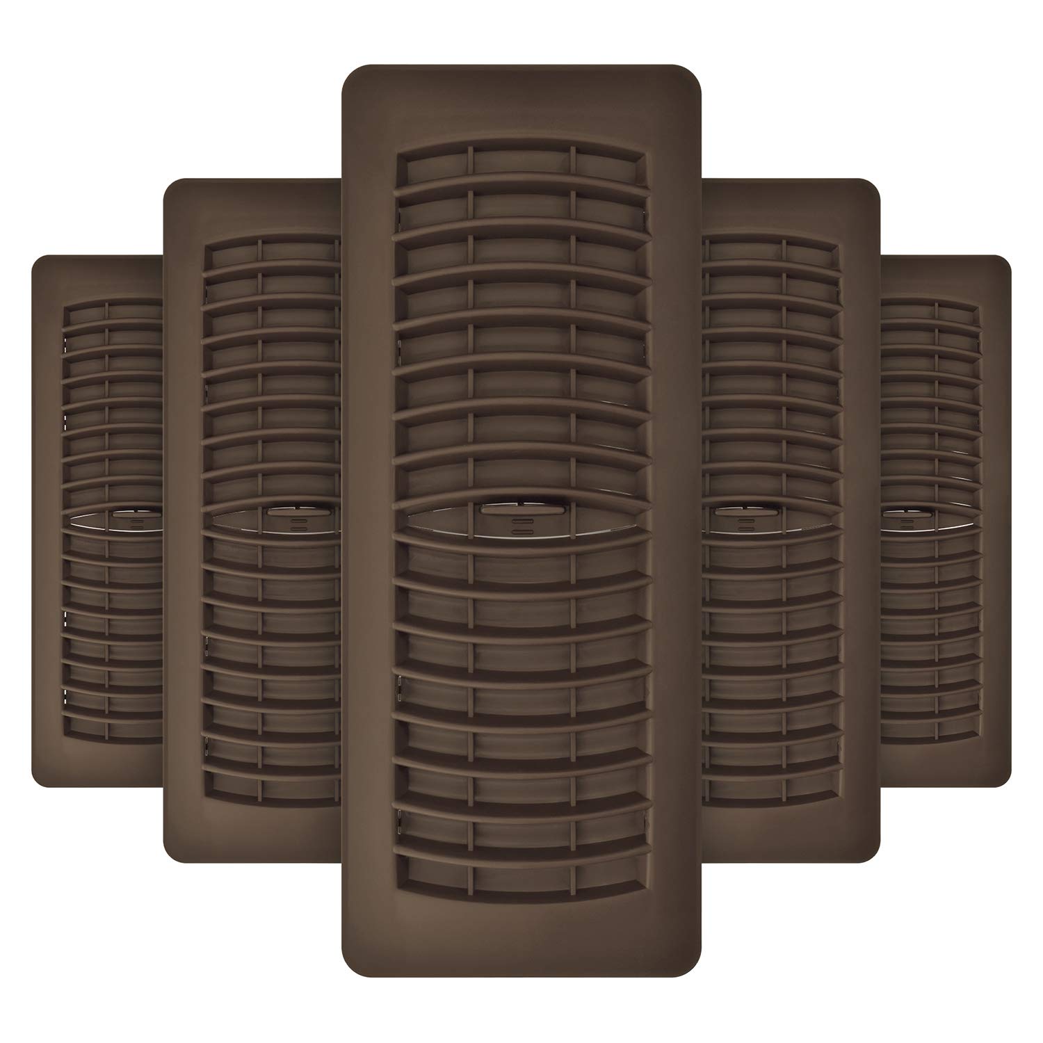 Grille de sol Imperial RG1460 en plastique avec persiennes réglables marron