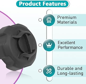 621501-10 Gas Tank Cap Compatible with Moeller and Tempo Portable Boat Fuel | Twist Manual Vent Design Balances Tank Internal Pressure, Tight Sealing Prevents Fuel Leaks