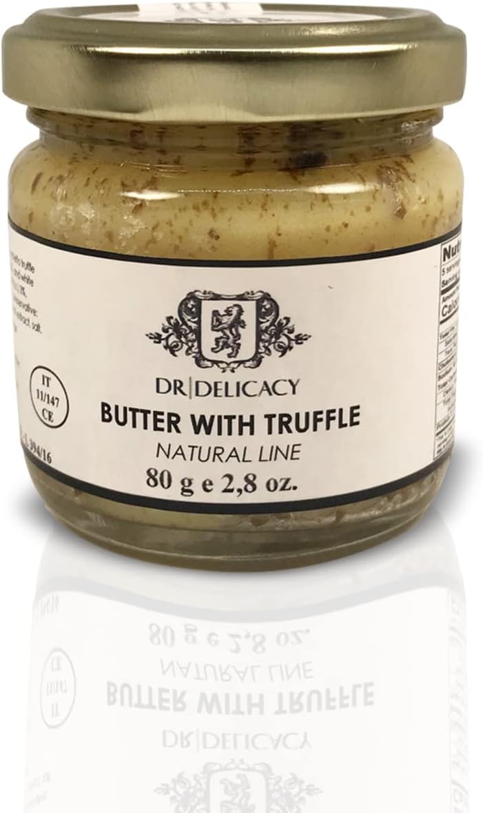 DR Delicacy - Truffle Butter (85gm / 3oz), Gourment Condiment Truffle Butter Used to Garnish or Spread on Your Snacks (Pack of 1, Clarified Truffle Butter)