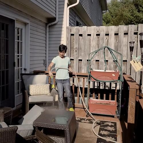 Miniatura 8 de Varita de riego – Pulverizador de boquilla de manguera de jardín de 15 pulgadas, 8 patrones de pulverización ajustables y válvula de cierre de