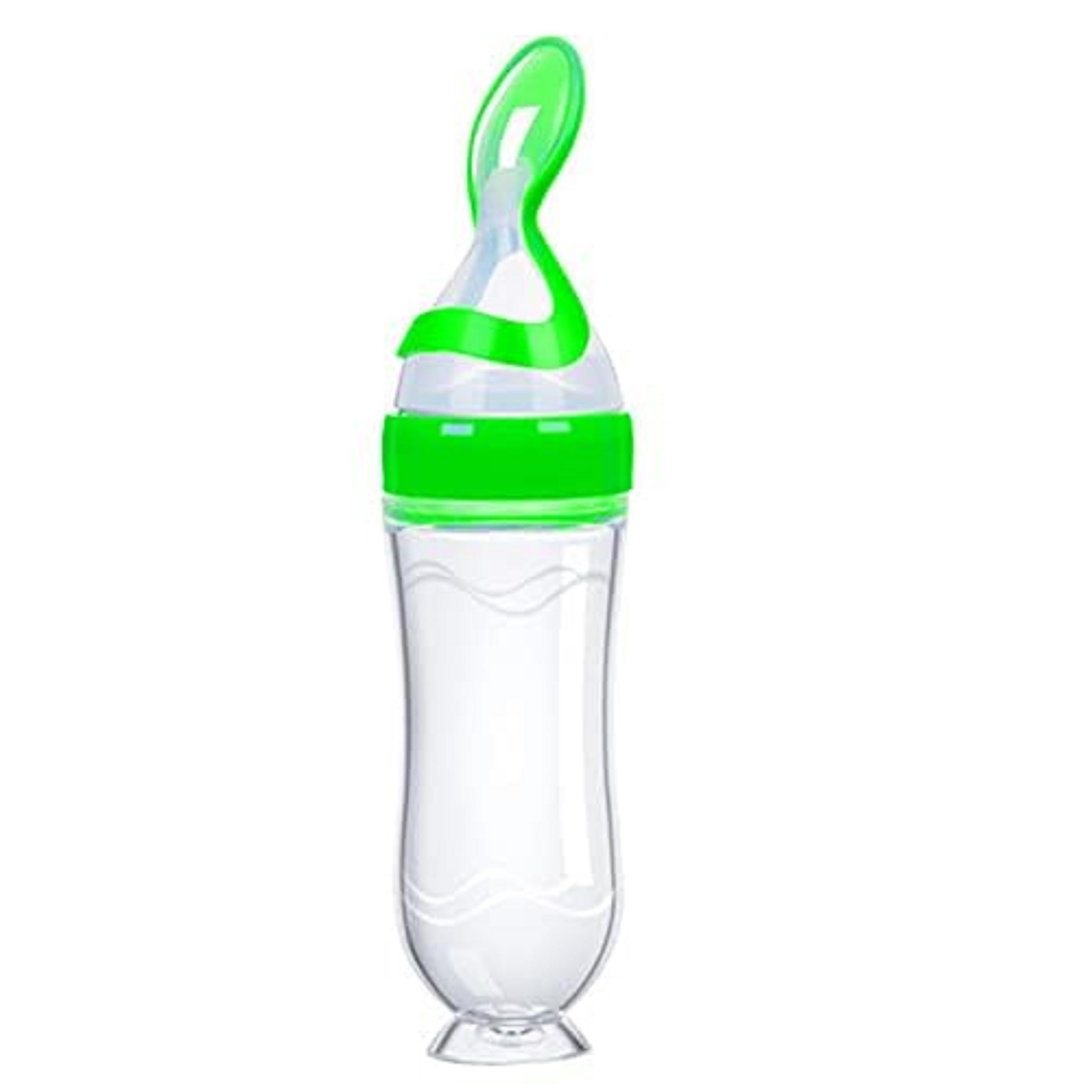 BabyGo Silicone Squeeze Bottle with Spoon Cap for Baby Food | Reusable, BPA-Free Pouch for Purees & Cereal, Easy Fill Travel Feeder for On-The-Go Toddlers 4-24 Months (198 Characters)-image-42
