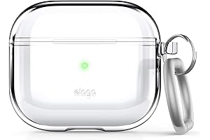elago Clear Case with Carabiner Compatible with AirPods 3