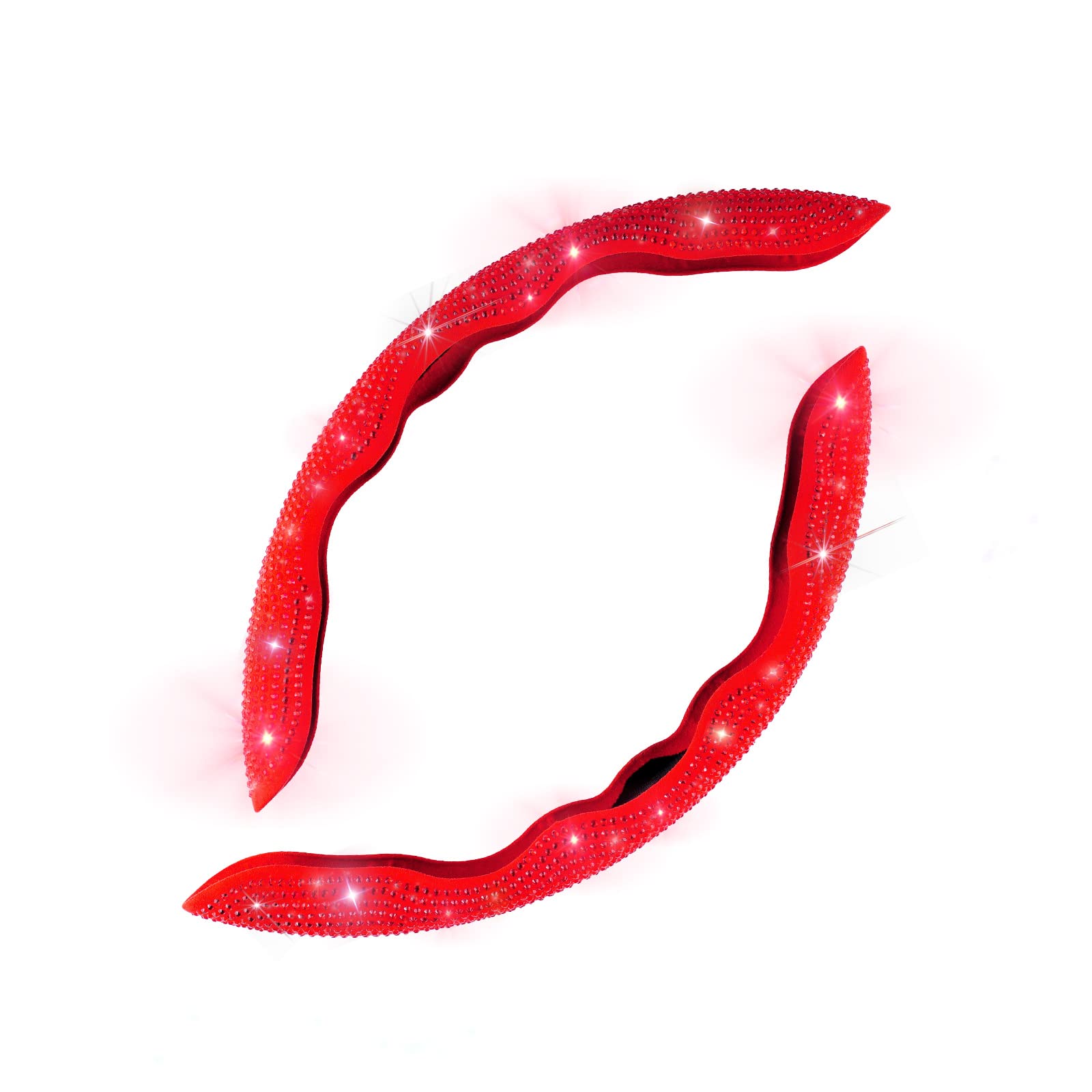 Photo 1 of Flymotor Bling Bling Diamond Leather Steering Wheel Cover with 