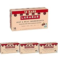 Vista 6 de Larabar - Masa de galletas con chispas de chocolate, barras de frutas y nueces sin gluten, 18