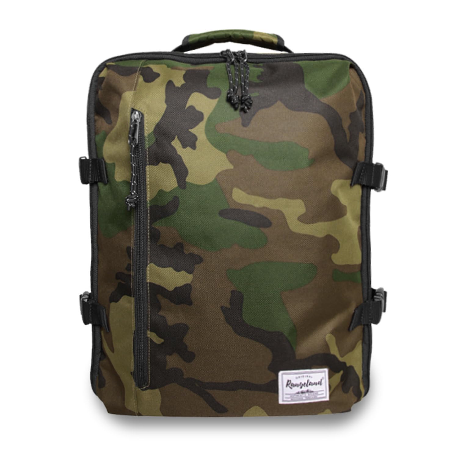 Rangeland Underseat Carry-On Backpack Luggage Lightweight Casual Laptop Backpack MacBook Pro 16 Travel Gym Sport Daypack 21L, Green Camo