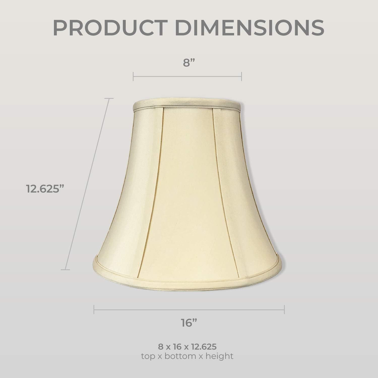 Gеt Dіѕсоunt 70% Prісе Royal Designs, Inc. True Bell Lamp Shade - Beige - 8 x 16 x 12.625
