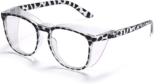 Rmerom Gafas de seguridad antivaho con bloqueo de luz azul, antipolvo, protección UV 400, para hombres y mujeres, Z87.1