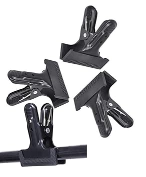 VTS 4 Pcs. Combo Photo VideoStudio Backdrop Support Metal Body Multipurpose Spring Clamp Clip for Background Muslin, Canvas, Paper, Cloth Screen, Photography, Backdrops Backgrounds Woodworking Holder (BACKDROP METAL CLIP COMBO)